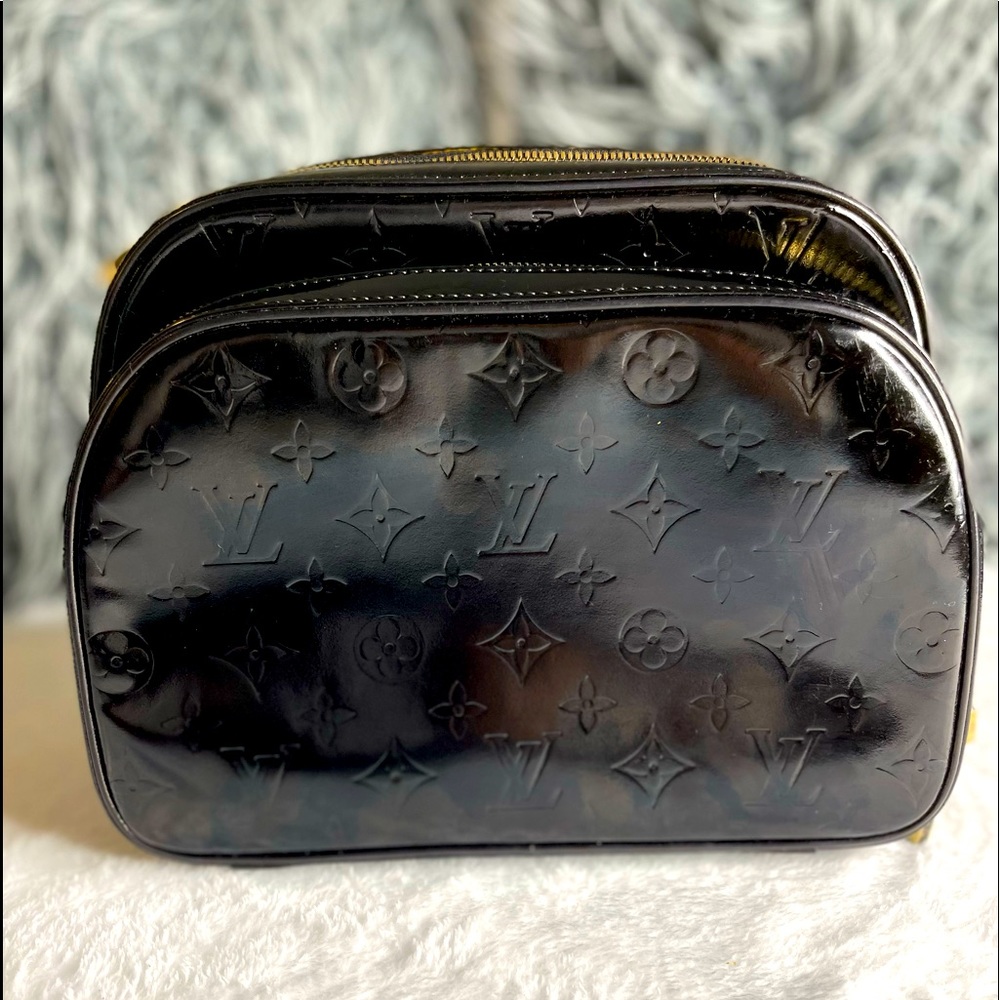 Authentic Louis Vuitton Black Murray Vernis Upcycled Backpack
